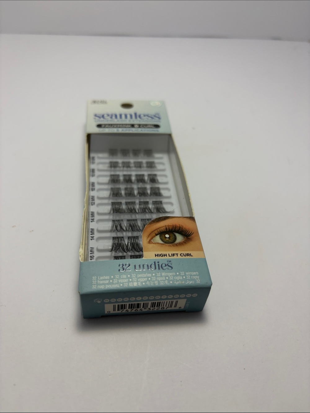 32 Undies High Lift Curl False Eyelashes - Black